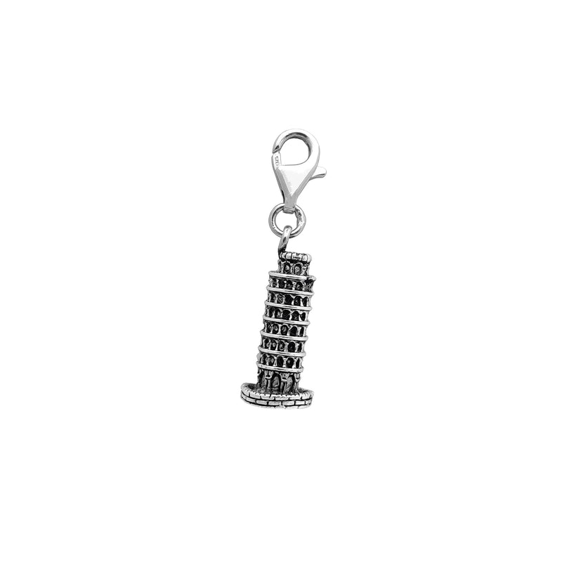Vintage Tower of Pisa Pendant (Silver) Popular Jewelry New York