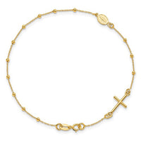 Virgin Mary Rosary Bracelet (14K) Popular Jewelry New York