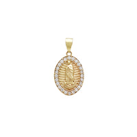 Oval Virgin Mary Pendant (14K)