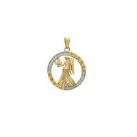 Liontin Medali Garis Virgo (14K) Popular Jewelry NY