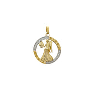 Virgo Outlined Medallion Pendant (14K) Popular Jewelry New York