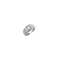 Witte Cz Baby-Size Ring ( Zilver)
