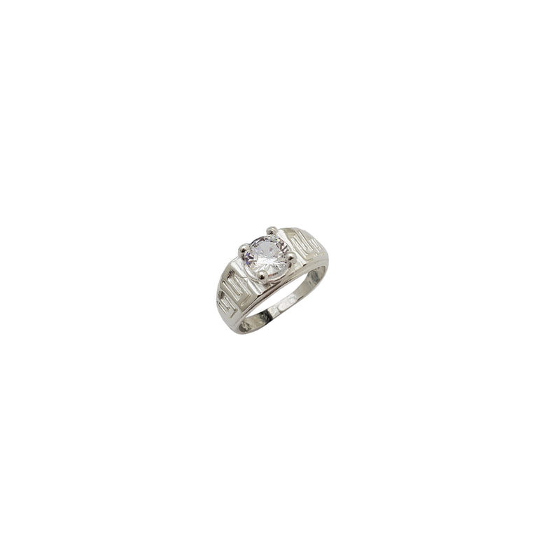 White Cz Baby-Sized Ring ( Silver)
