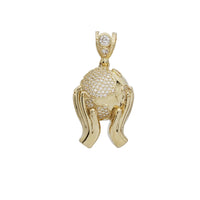 The World In Your Hand CZ Pendant (10K)