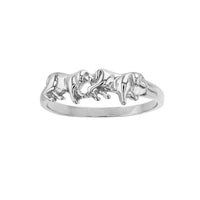 Walking Dogs Ring (Silver) Popular Jewelry New York
