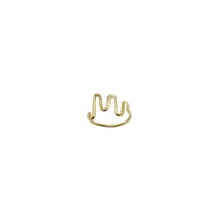 Heart Beat EKG Ring (14K)