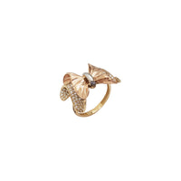 Wavy Bowtie CZ Ring (14K)