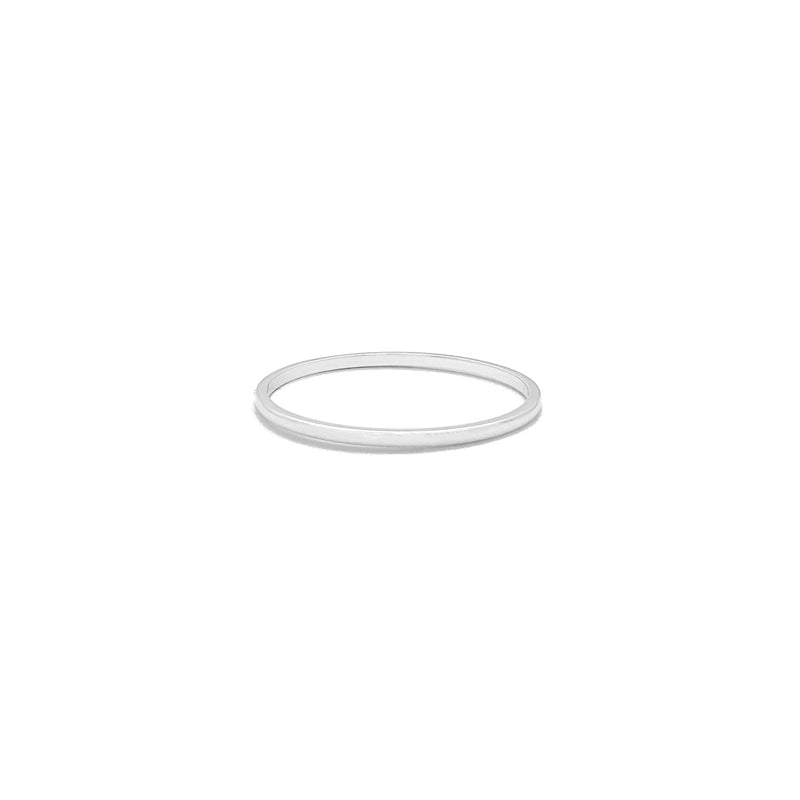 White Gold Comfort Fit Classic Slim Band Ring (14K) Popular Jewelry New York