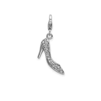 Lobster Clasp High Heel Charm (Silver)