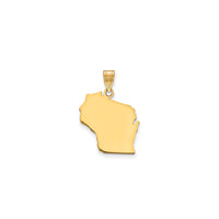 Plain Wisconsin State Pendant (14K)