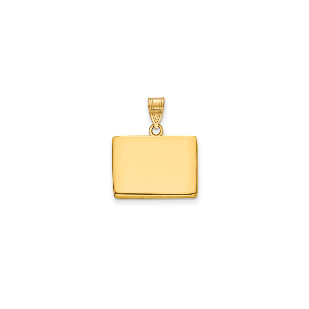 Plain Wyoming State Pendant (14K)
