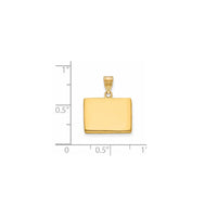 Plain Wyoming State Pendant (14K)