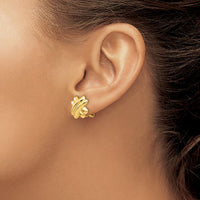 X Shaped Non-Pierced Earring (14K)