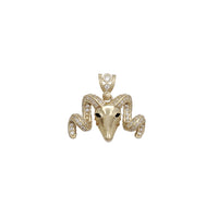 Ice-Out Zirconia Goat Pendant (10K)