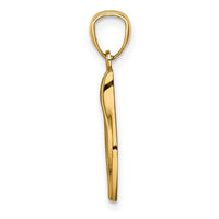 Glossy Wishbone Pendant (14K)