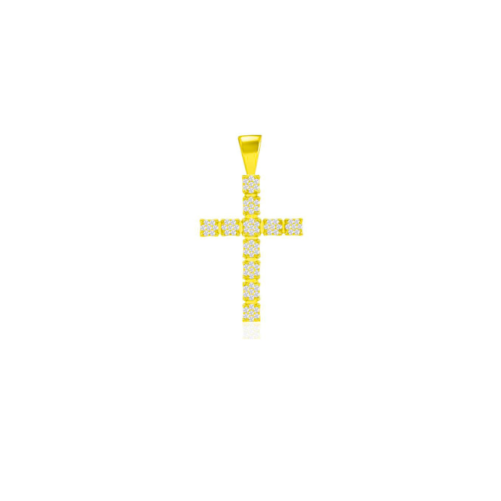 Diamond Cross Pendant (14K)