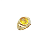 Yellow Stone Man Ring (14K)