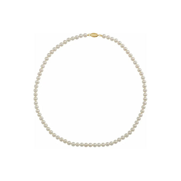 Yellow Freshwater Pearl Necklace - 16 - Popular Jewelry - New York