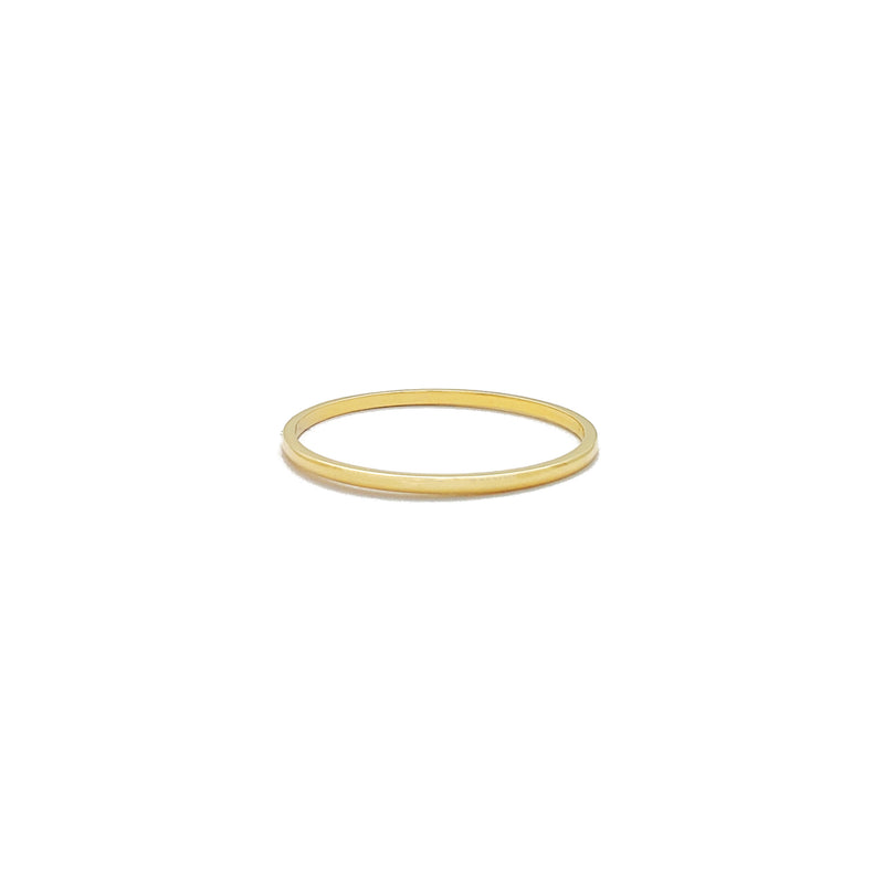 Yellow Gold Comfort Fit Classic Slim Band Ring (14K) Popular Jewelry New York