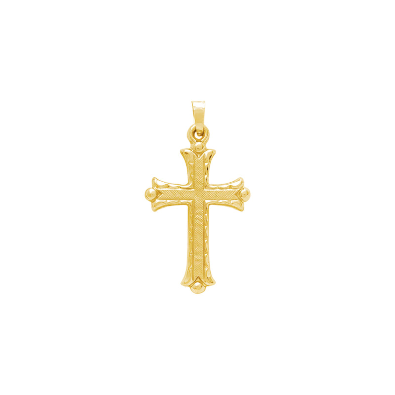 Yellow Gold Cross Pendant (14K) Popular Jewelry New York