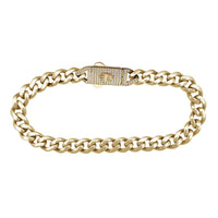 Zirconia Monaco Bracelet (14K)