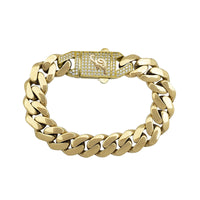 [F] Zirconia Monaco Bracelet (14K).