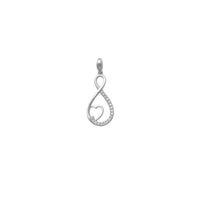 Zirconia Infinity Love Heart Pendant (14K)