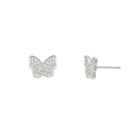 Σκουλαρίκια Stud Zirconia Pave Butterfly (14K) Popular Jewelry Νέα Υόρκη