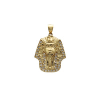Zirconia Faraon Head Pendant (14K) Popular Jewelry New York