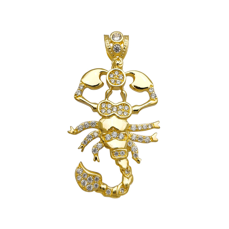 Zirconia Scorpion Pendant (14K) Popular Jewelry New York