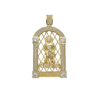 [Mutanen Espanya] Zirconia Shrine Saint Jude Pendant (14K) Popular Jewelry New York