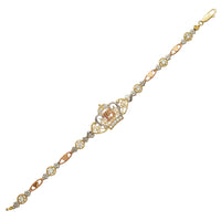 Narukvica od cirkonija u obliku trikolora Quinceanera (14K) Popular Jewelry New York