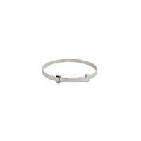[Adjustable] Plain Baby Bangle (Silver)