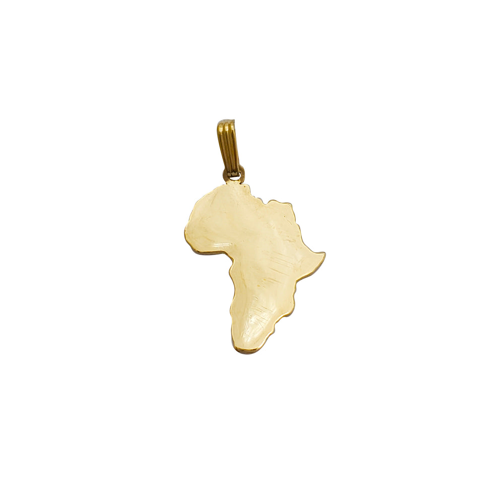 Africa Charm Pendant (14K)