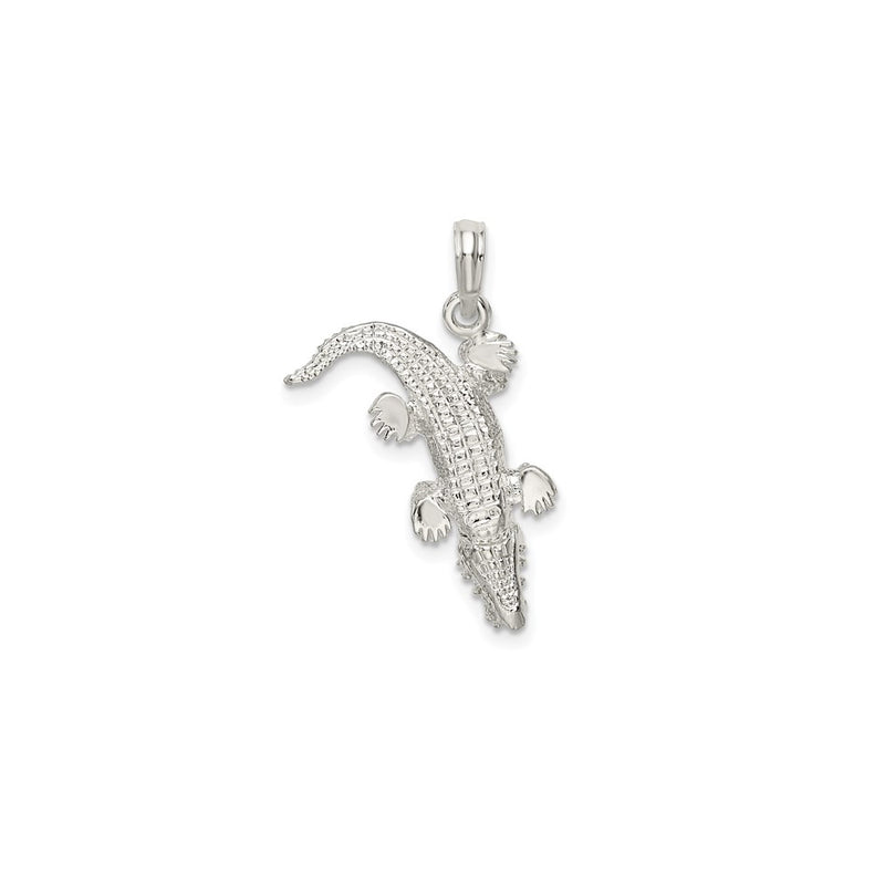 3D Alligator Pendant (Silver)