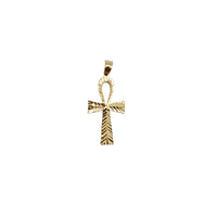 Diamond-Cut Ankh Pendant (14K)