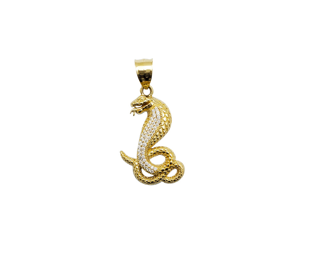 Cobra CZ Pendant (14K)