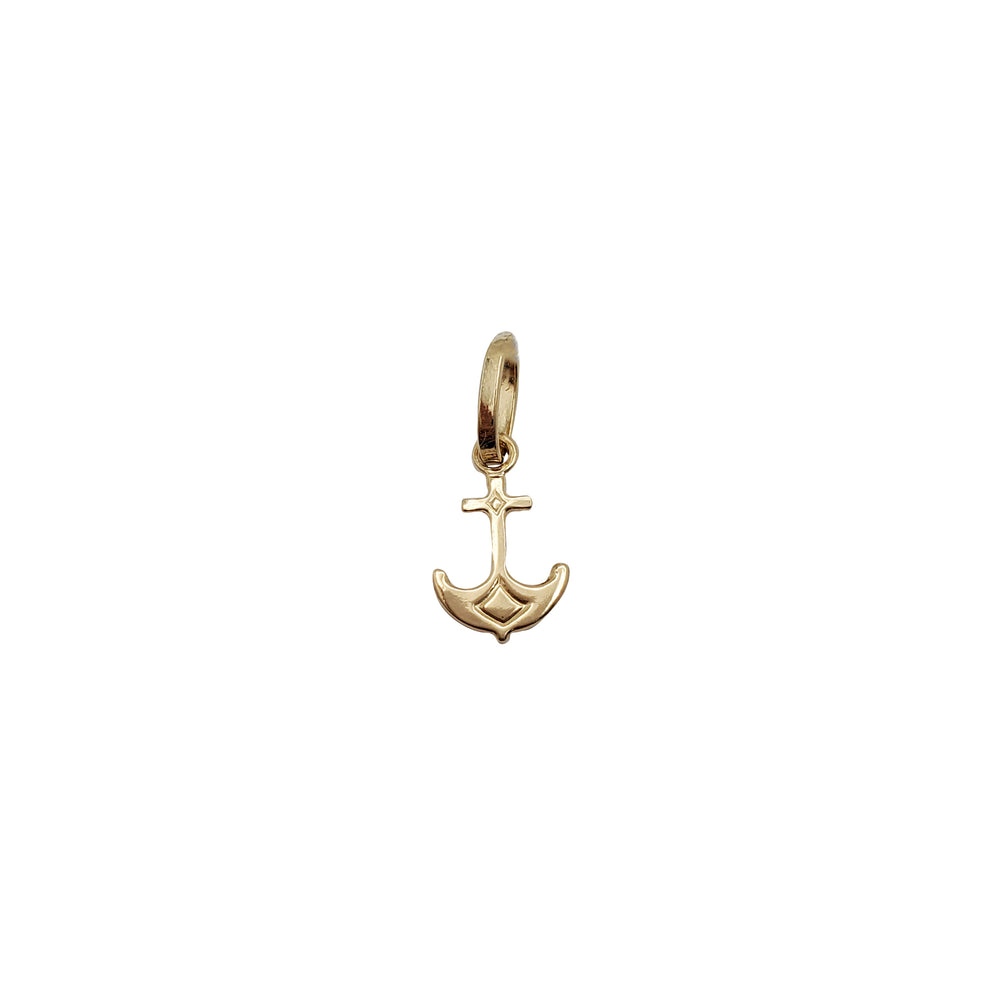 Mini Anchor Pendant (14K)