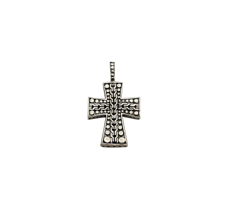 Antique Finish Ancient Cross Pendant (Silver) Popular Jewelry - New York