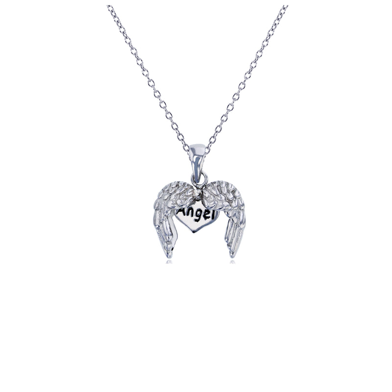 Angel Wing Necklace (Silver)
