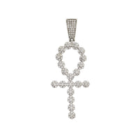 Iced-Out Ankh Pendant (Silver)
