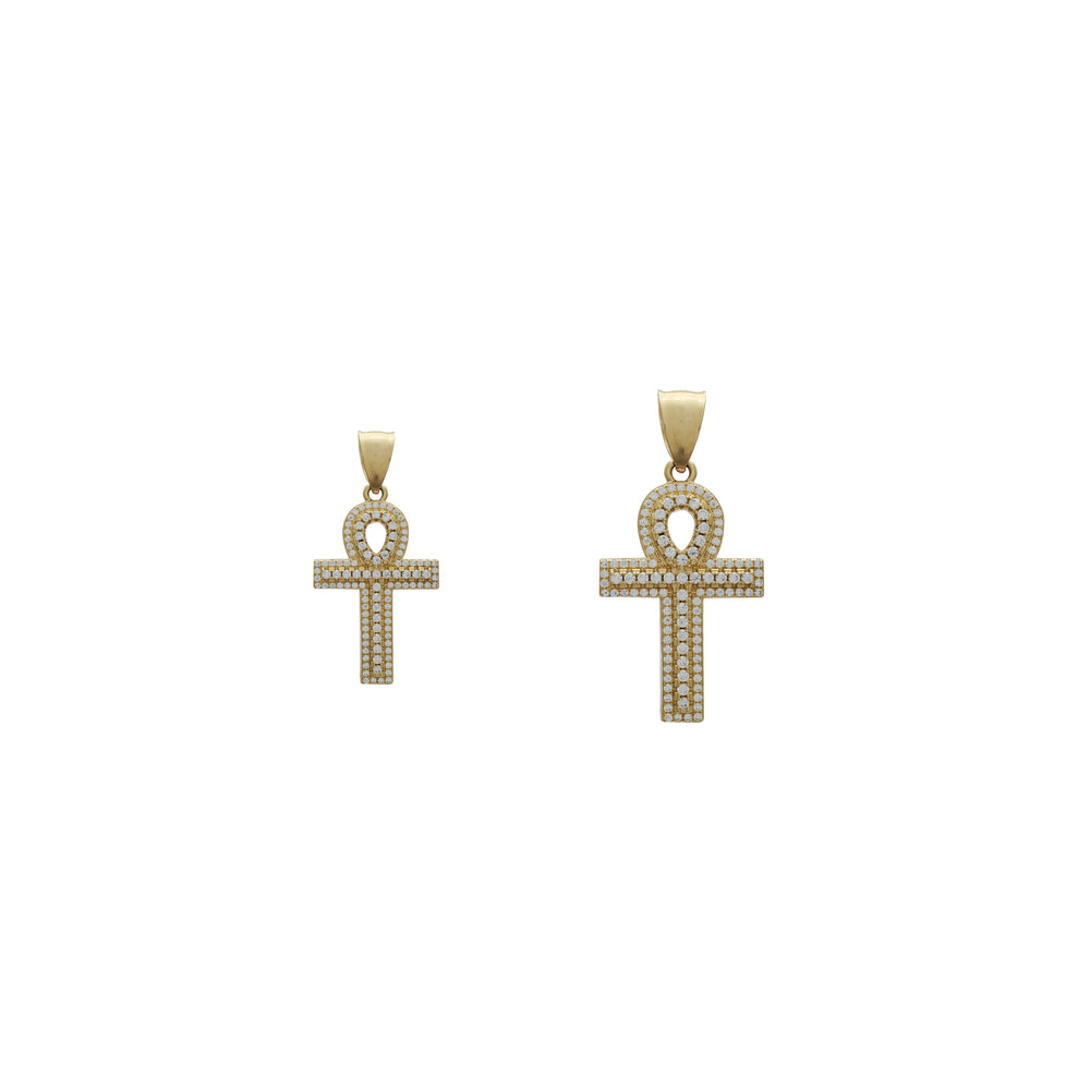Iced-Out Ankh Pendant (10K)