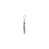 Antique-Finish Mermaid Pendant (Silver)