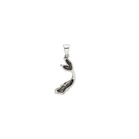 Antique-Finish Mermaid Pendant (Silver)
