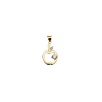Cubic Zirconia Apple Pendant (14K)