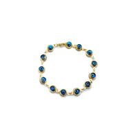 Blue Evil Eye Bracelet (14K)