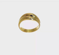 Banded Dome Ring (14K) 360 - Popular Jewelry - New York