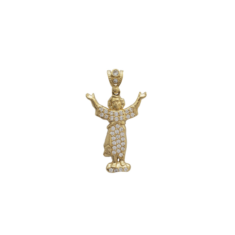 Iced Out Baby Jesus Pendant (14K)
