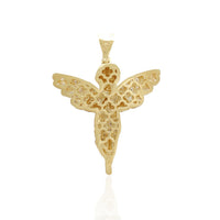 Praying Baby Angel Pendant (14K)