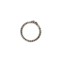 Diamond Outlined Circle Pendant (14K)